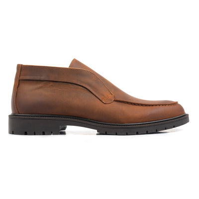 ADAM ANKLE BOOT Tan Wax Leather