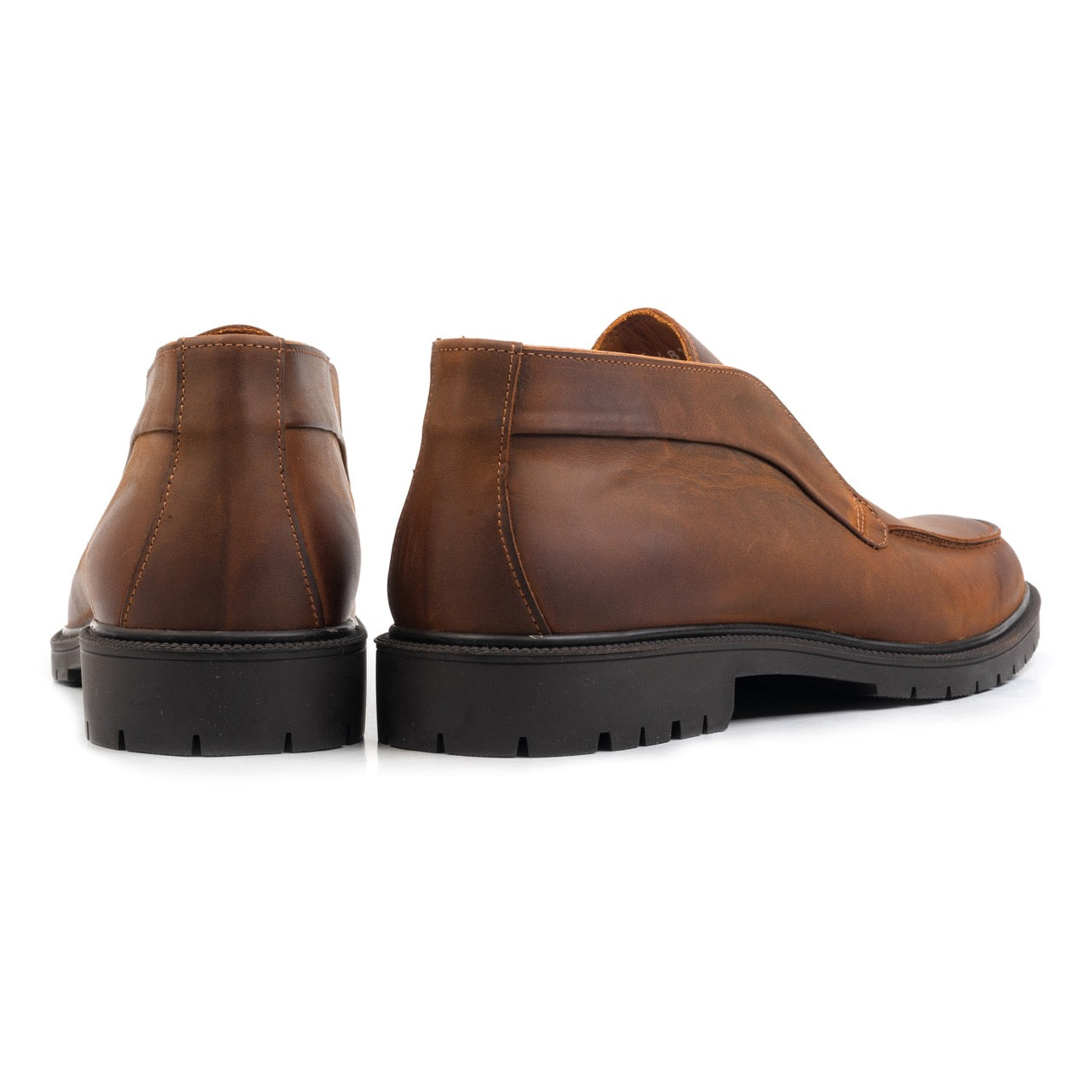 ADAM ANKLE BOOT Tan Wax Leather