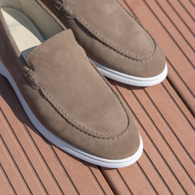 ACE LOAFER MOC Taupe Suede - HINSON | ALPINA
