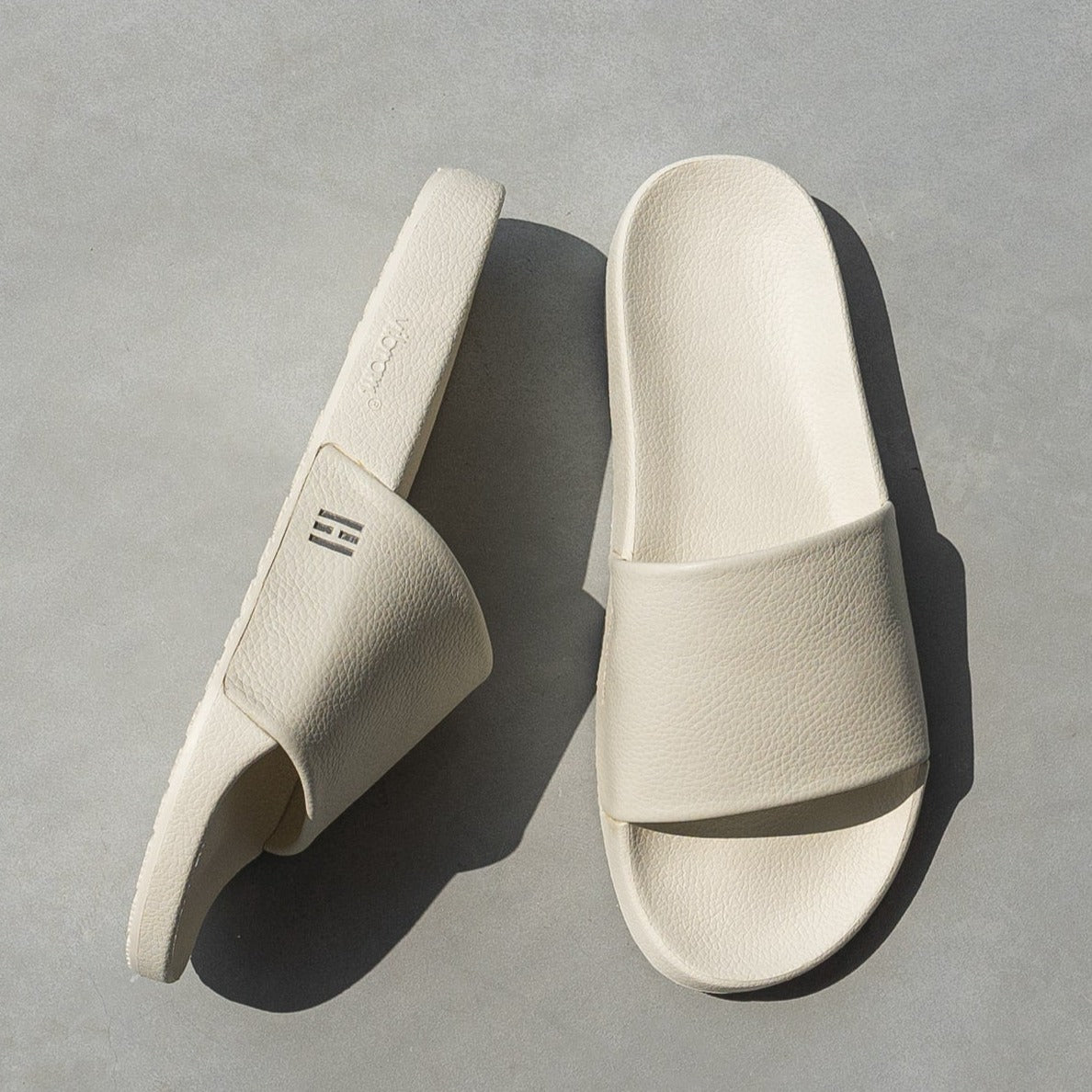Hinson LUXURY GRIP SLIDE Off White Leather Milled - ALPINA BRANDS