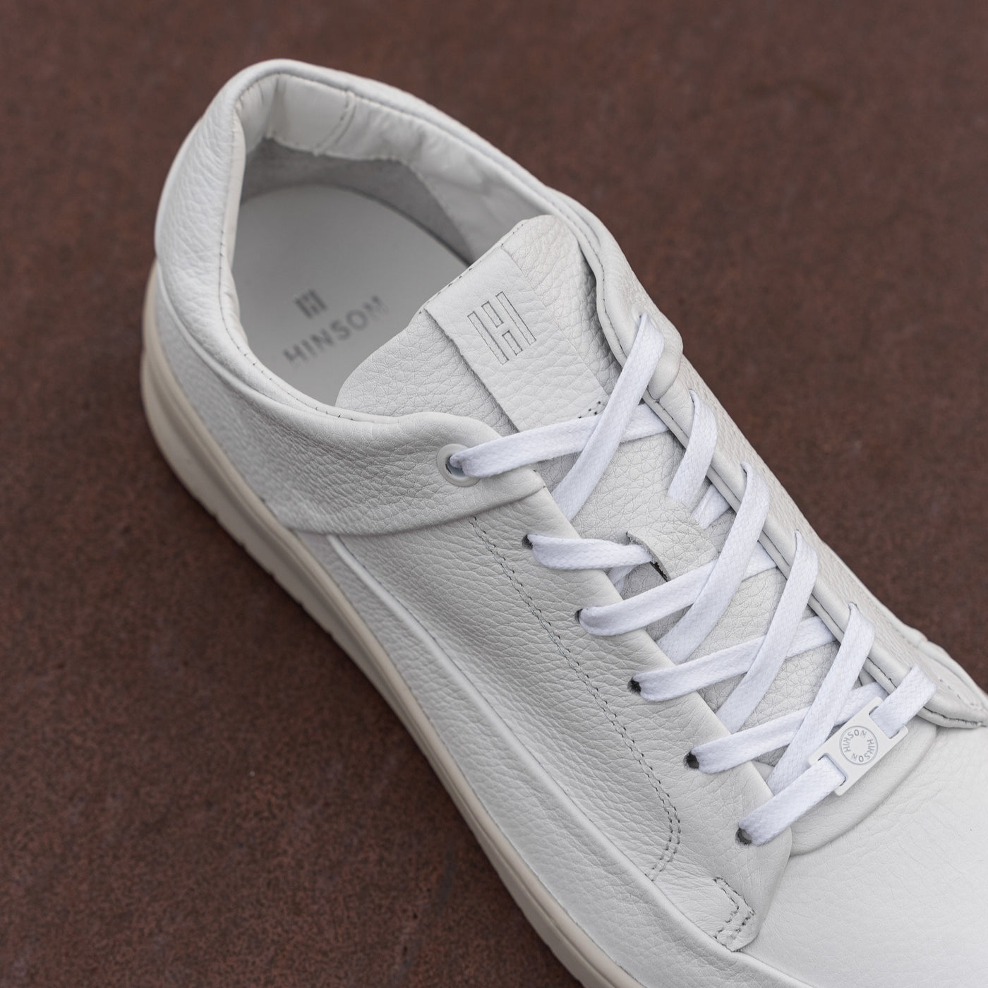 BENNET P4 LOW White Leather Milled OWS - HINSON | ALPINA